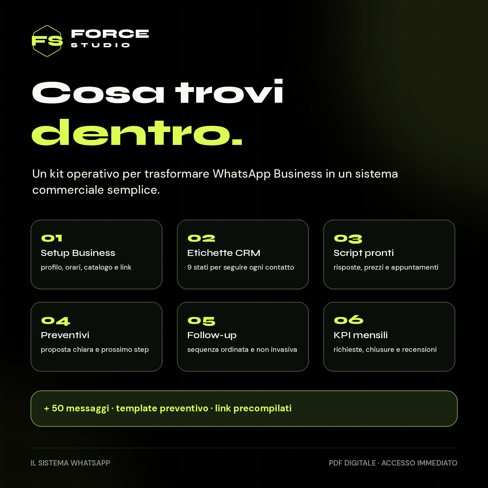 Il Sistema WhatsApp - cosa include
