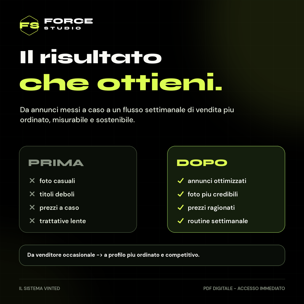 Il Sistema Vinted - risultato finale con spunte corrette