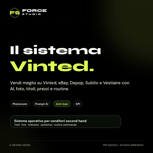 Il Sistema Vinted - cover prodotto digitale Force Studio